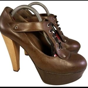 Brown Platform Heels